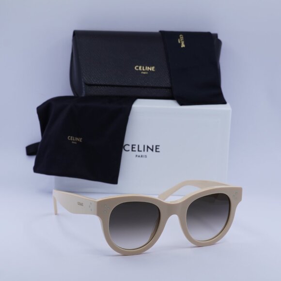 Celine CL4003IN 24F Cat Eye Sunglasses - White/Brown Gradient - Picture 5 of 11